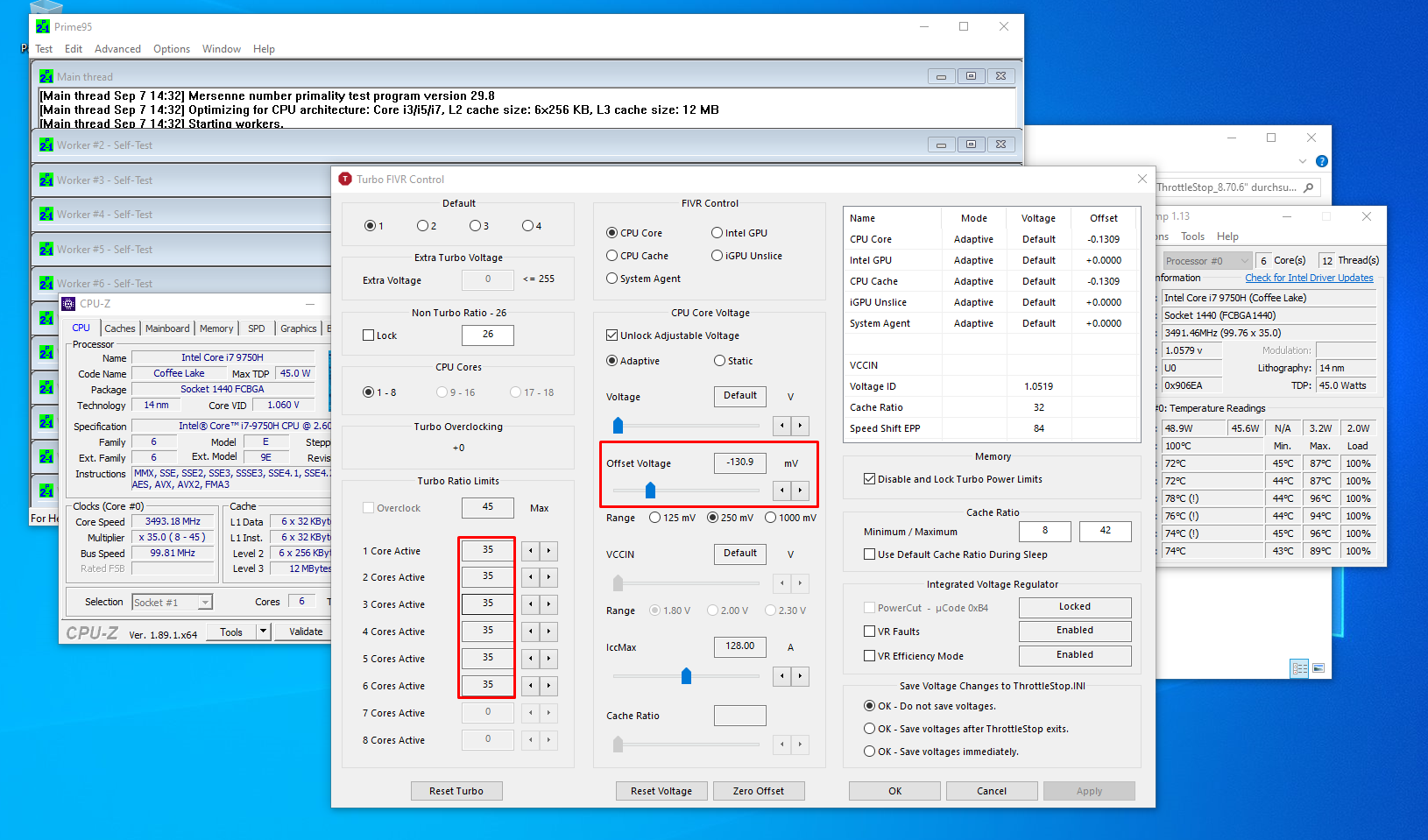 Lowering CPU temperature with Throttlestop Aytee.de