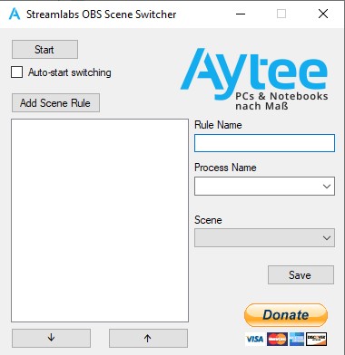 Streamlabs Auto Scene Switcher